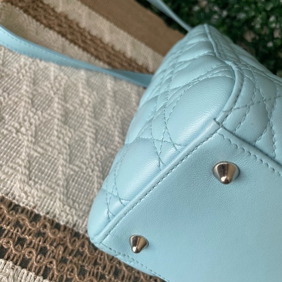 Dior Lady Dior Bag Baby Blue with COA and Dustbag - Picture 8 of 12